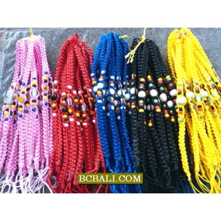 Friendship Hemp Bracelets Mix Color Unsex